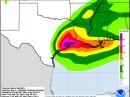 The Harvey rainfall forecast, as of August 28. [NOAA graphic]